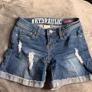 Denim jean shorts